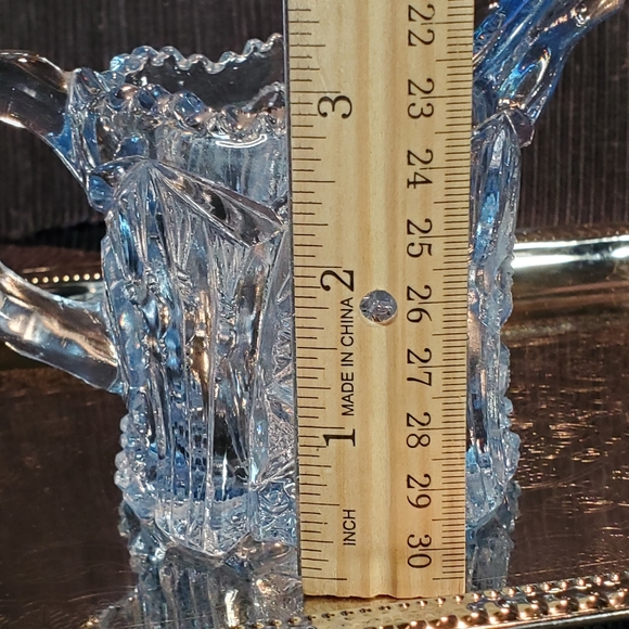 Antique American Brilliant Blue Creamer & Sugar - Picture 13 of 16